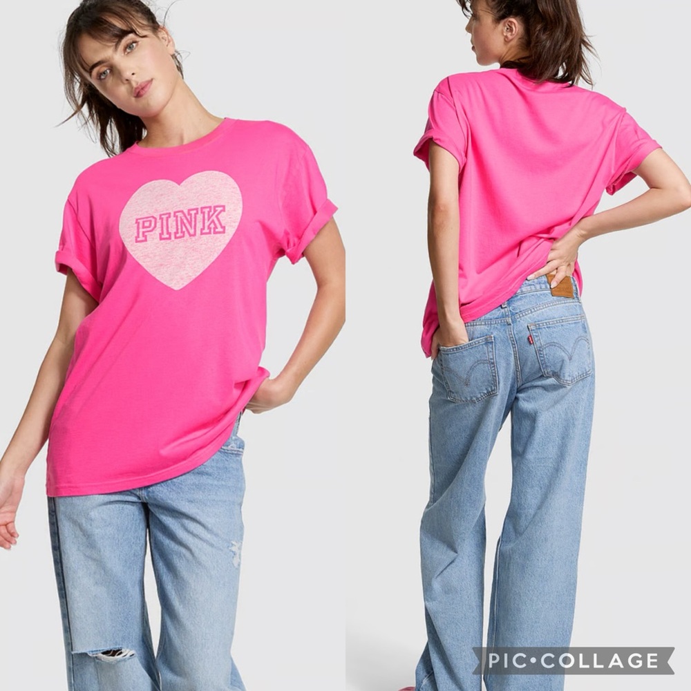 PINK CAMPUS COTTON TEE